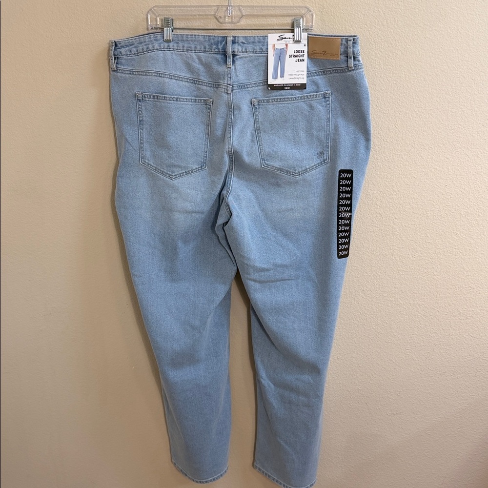 NWT Size 20W Seven7 Loose Straight Jean - Picture 4 of 8